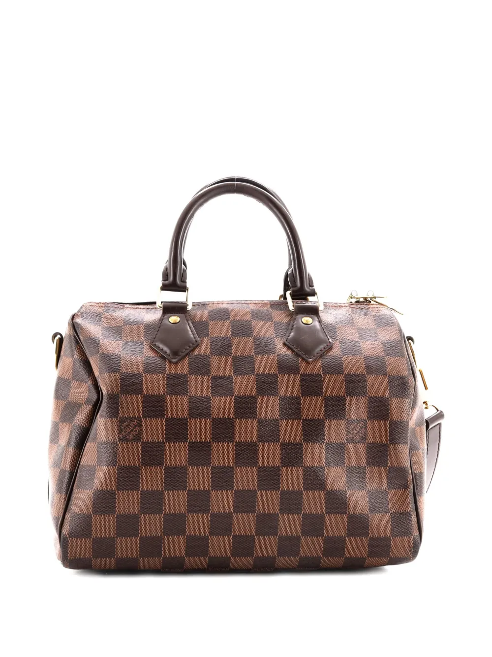 Pre-owned Louis Vuitton Speedy Bandouliere Bag Damier 25 Satchel In Brown