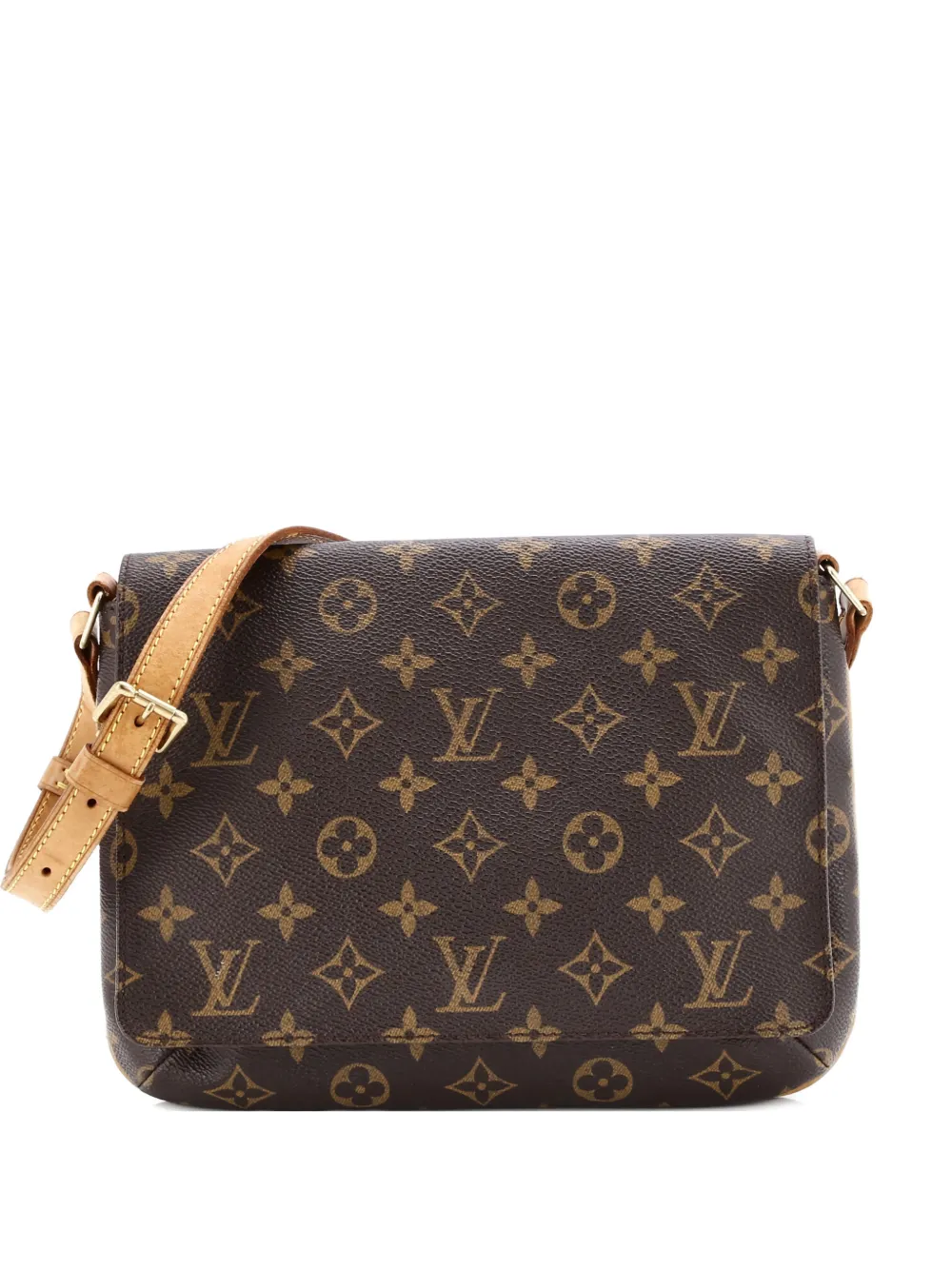 Louis Vuitton Pre-Owned Musette Tango Handbag Monogram Canvas shoulder bag - Marrone