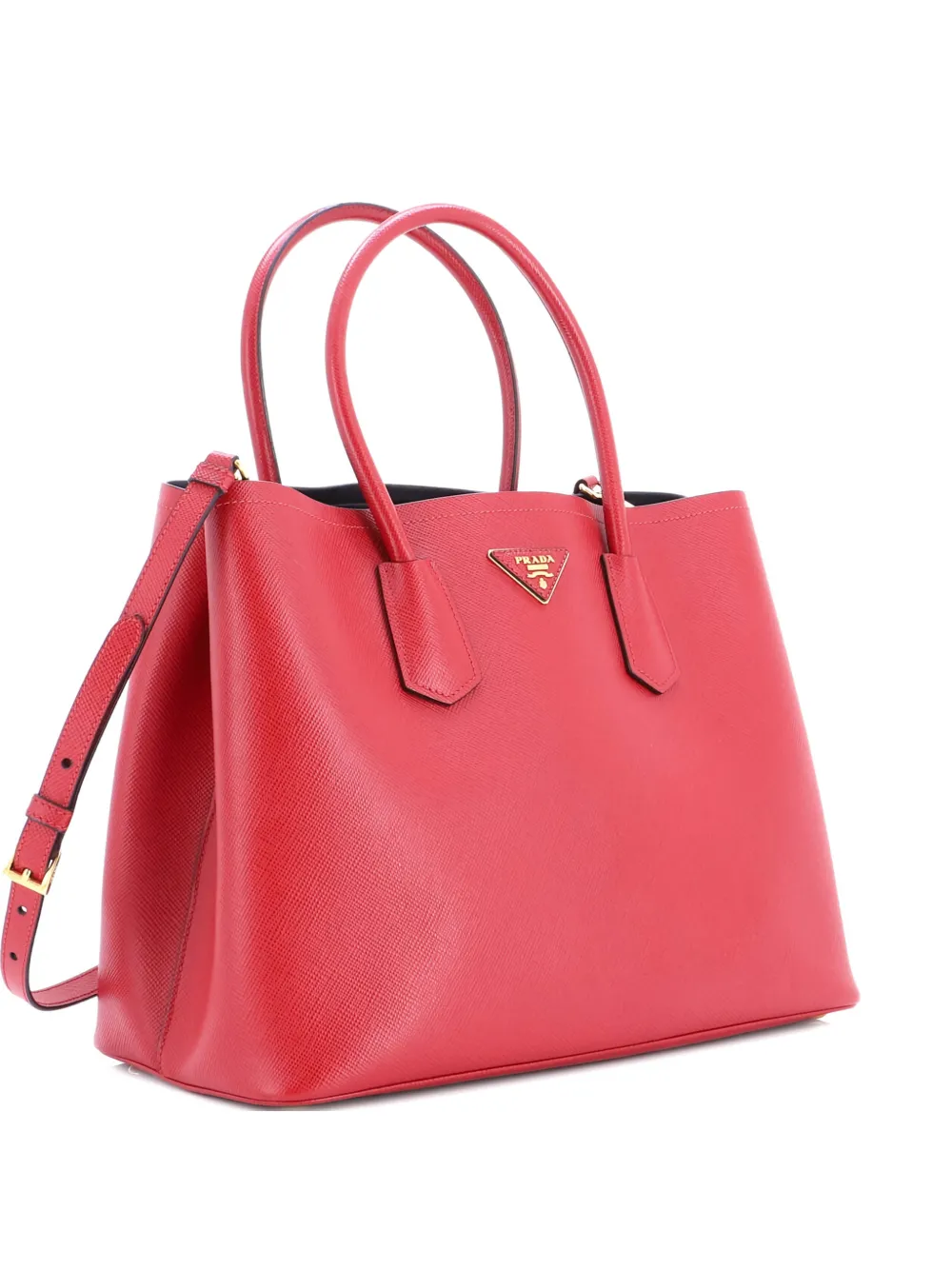 Prada Pre-Owned Cuir Double Saffiano Leather Medium tote bag - Rosso