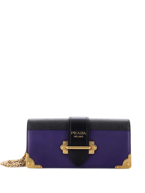Prada Pre-Owned Cahier Chain City Calf and Saffiano clutch bag