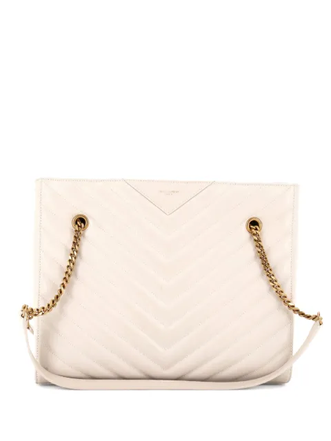 Saint Laurent Pre-Owned Tribeca Shopping Matelasse Chevron Leather Medium tote bag
