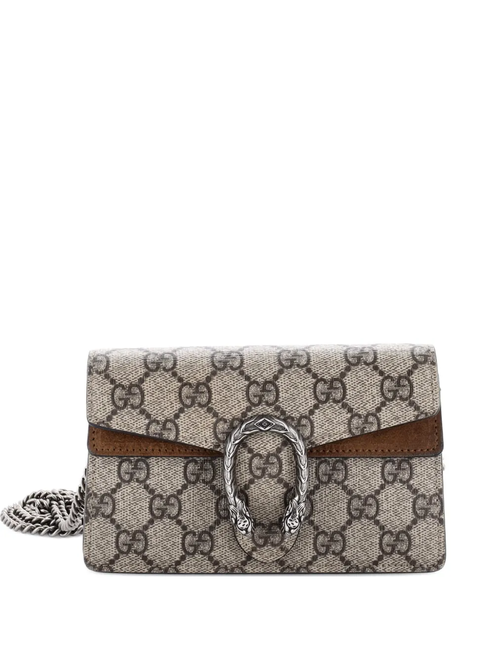 Gucci Pre-Owned Dionysus Bag GG Coated Canvas Super Mini crossbody bag - Marrone
