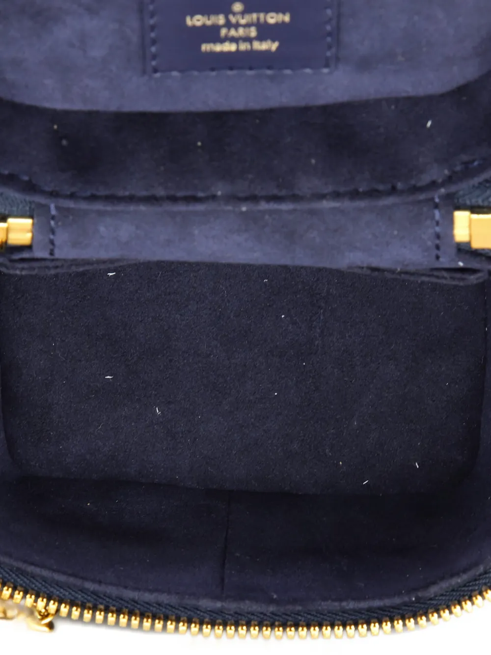 Pre-owned Louis Vuitton Vanity Case Monoglam Jacquard Canvas Micro Satchel In Blue