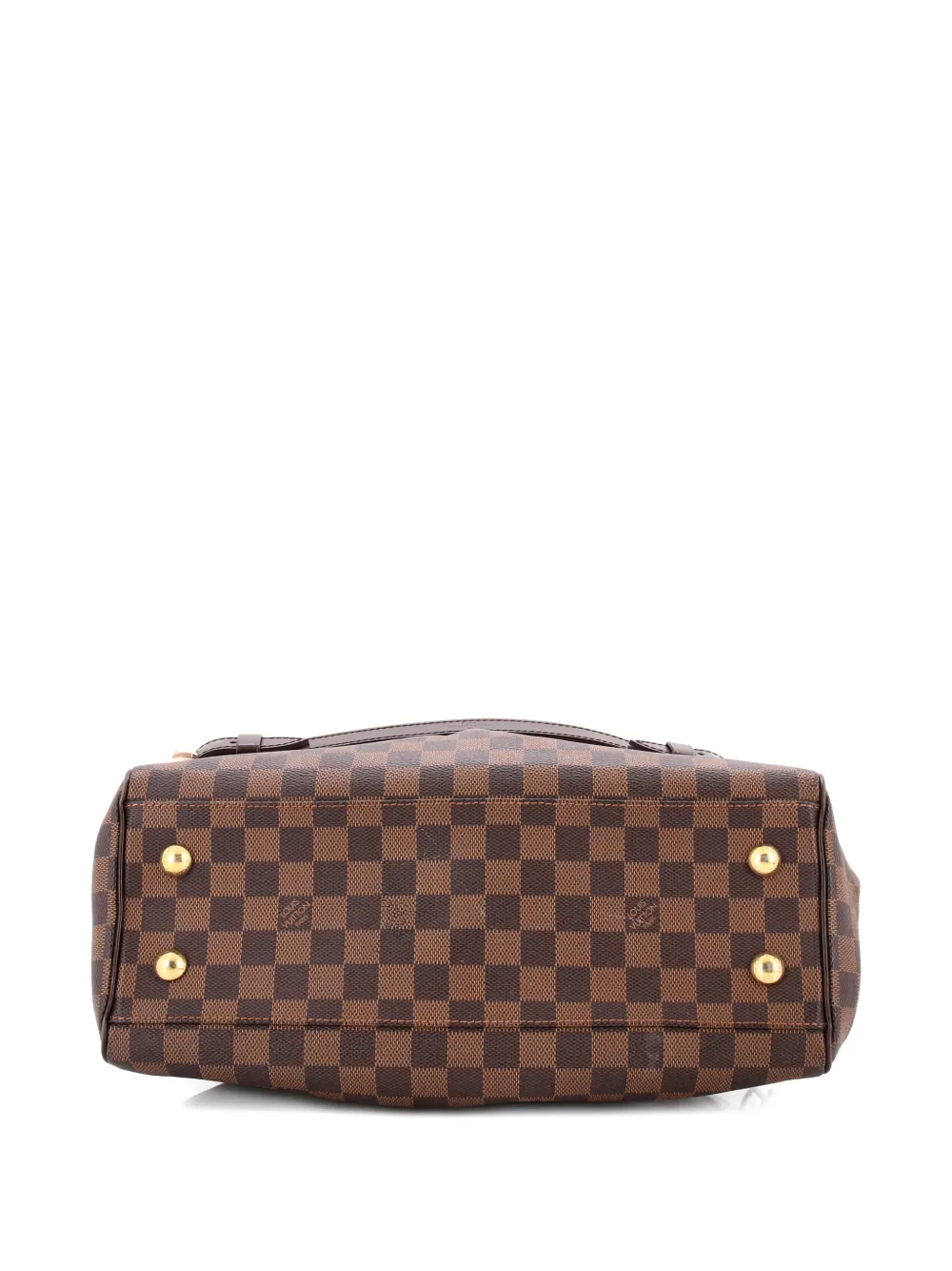 Pre-owned Louis Vuitton Trevi Handbag Damier Pm Satchel In Brown