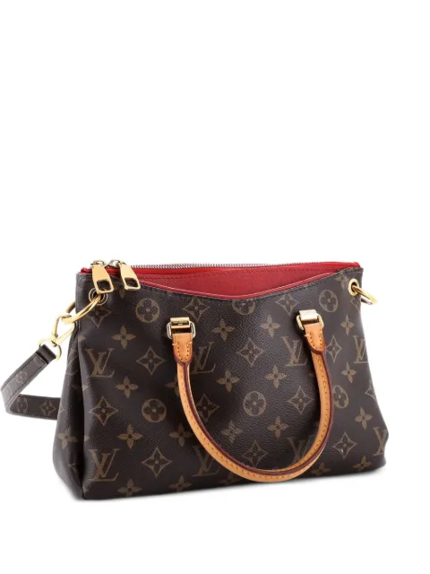 Louis Vuitton Pre-Owned Pallas Tote Monogram Canvas with Leather BB shoulder bag