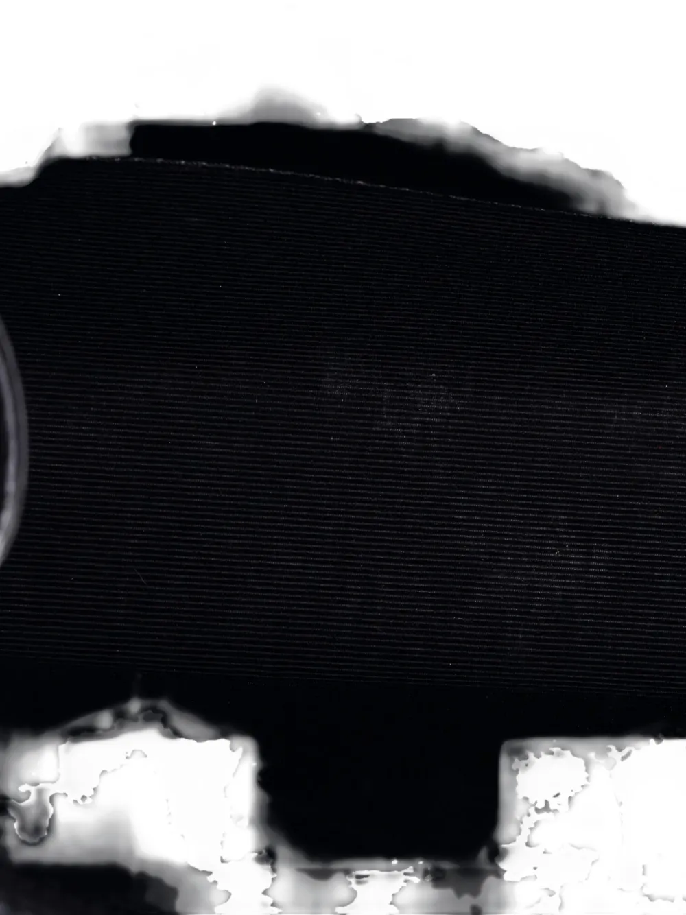 Pre-owned Saint Laurent Classic Monogram Tassel Crocodile Embossed Leather Medium Crossbody Bag In Black