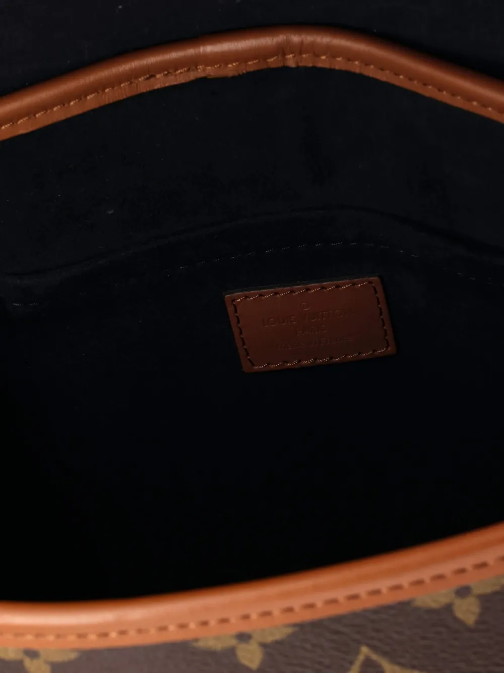 Pre-owned Louis Vuitton Dauphine Reverse Monogram Canvas Pm Backpack In Brown