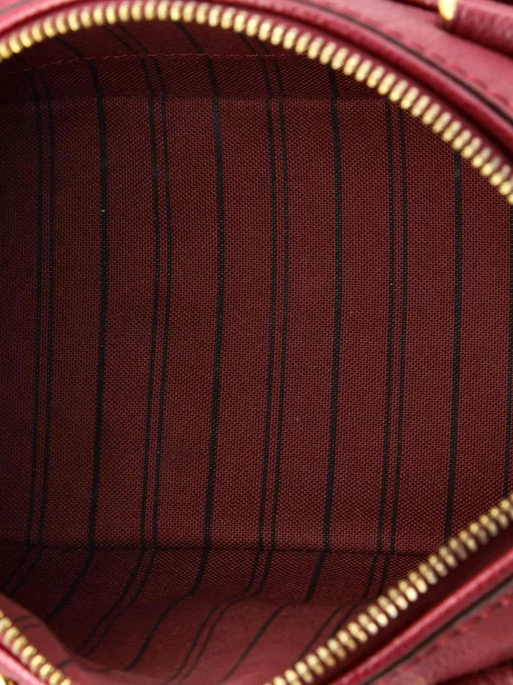 LOUIS VUITTON Pre-owned Speedy Bandouliere Nm Bag Monogram Empreinte Leather 20 Satchel In Red