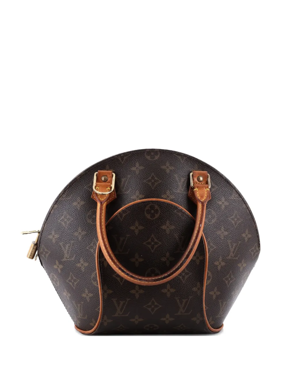 Pre-owned Louis Vuitton Ellipse Bag Monogram Canvas Pm Satchel In Brown
