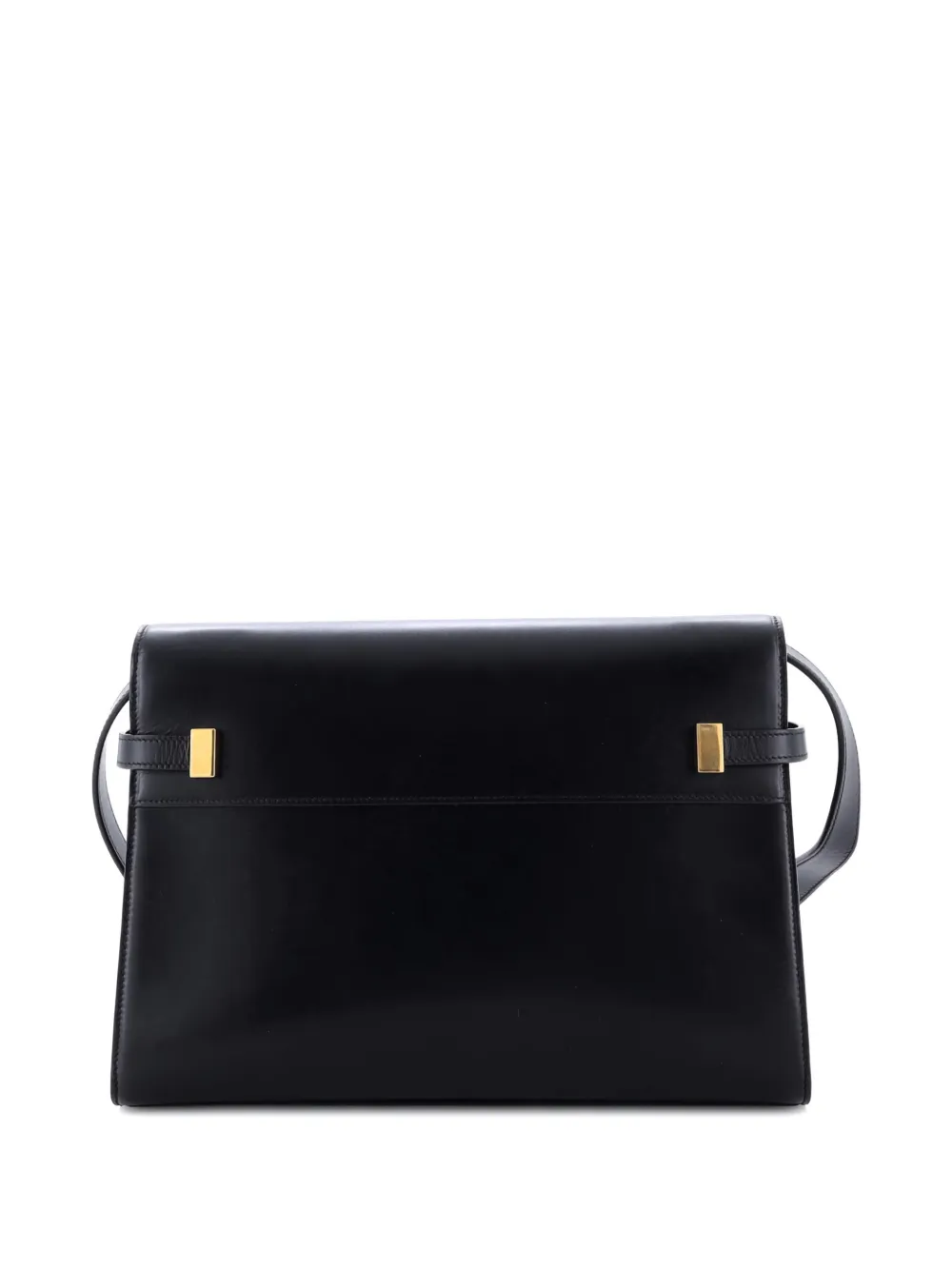 SAINT LAURENT Pre-owned Manhattan Leather Medium Shoulder Bag In Black
