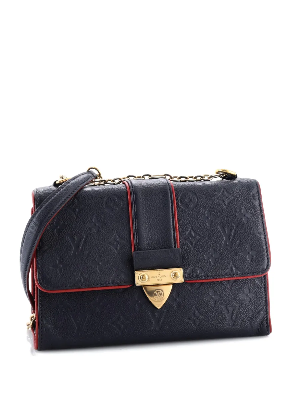 Louis Vuitton Pre-Owned Saint Sulpice Handbag Monogram Empreinte Leather PM crossbody bag - Blu