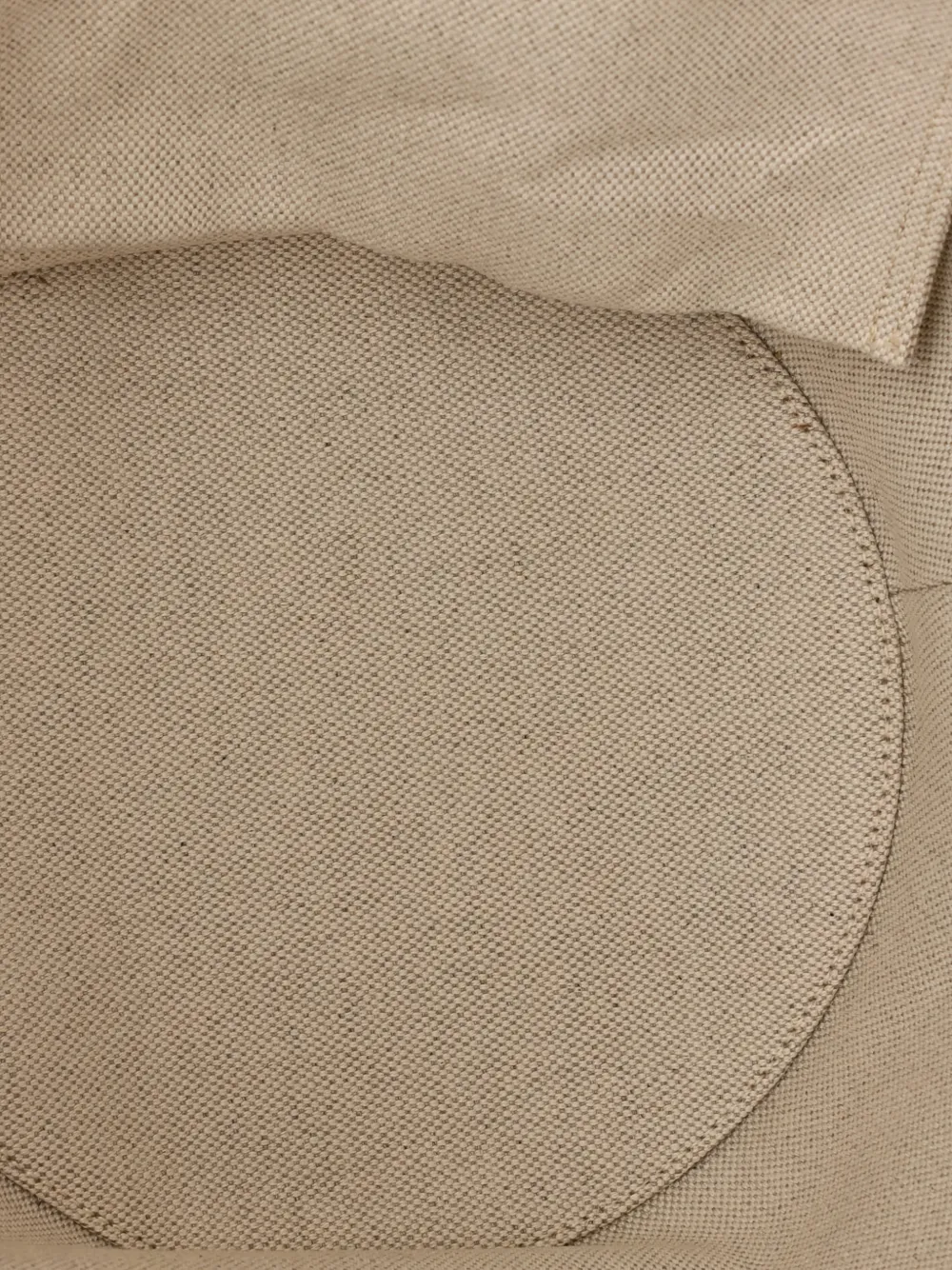 Pre-owned Saint Laurent Rive Gauche Trapezoid Tote Canvas Bucket Bag In Neutral