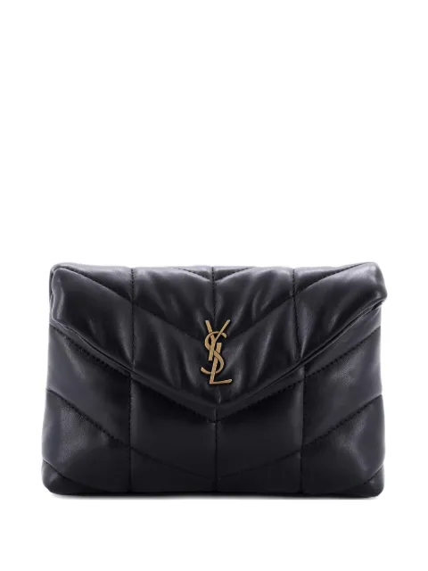 Saint Laurent Pre-Owned LouLou Puffer Leather Small clutch bag