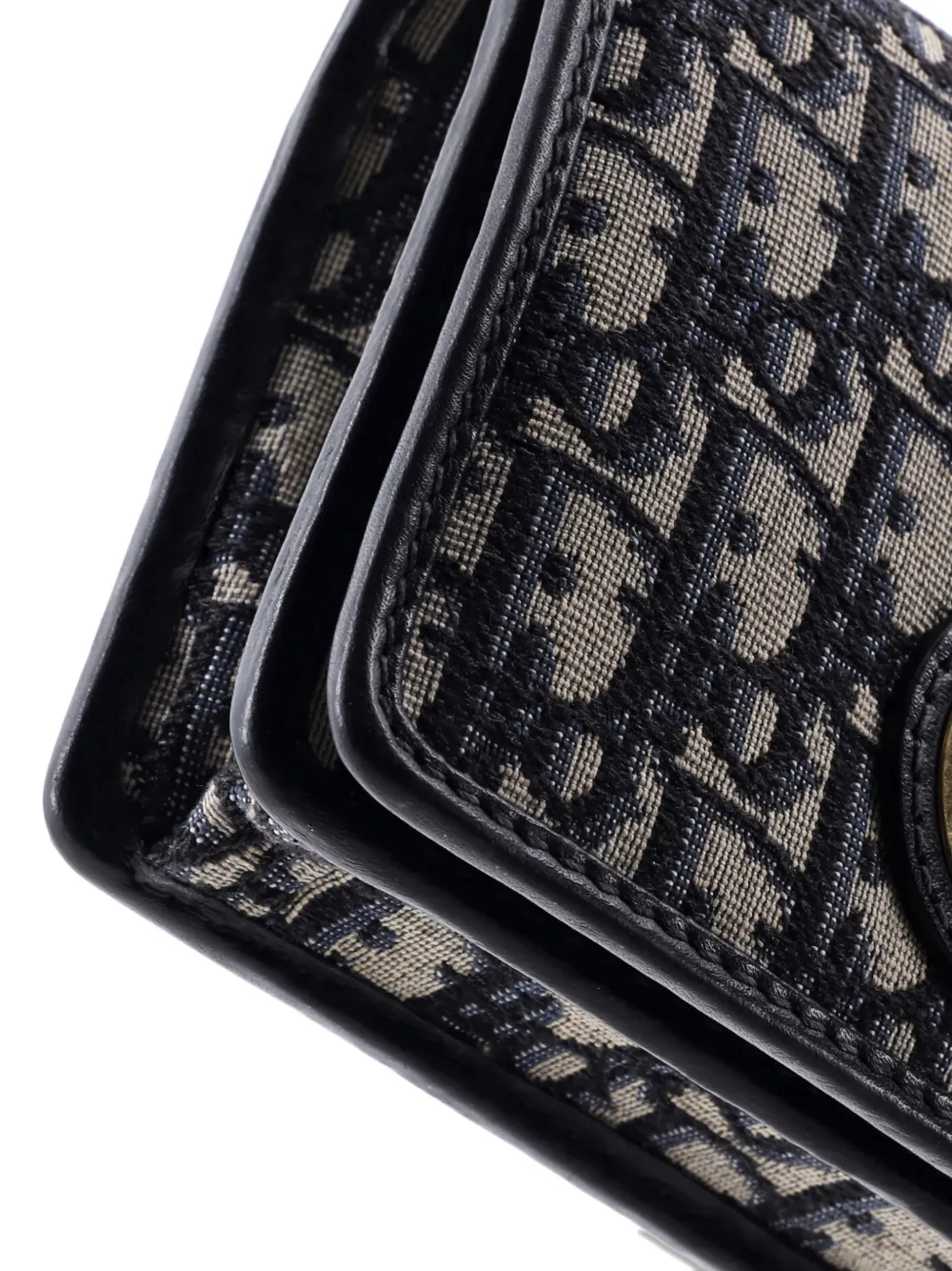 Pre-owned Dior 30 Montaigne 2-in-1 Pouch Oblique Canvas Crossbody Bag In Blue