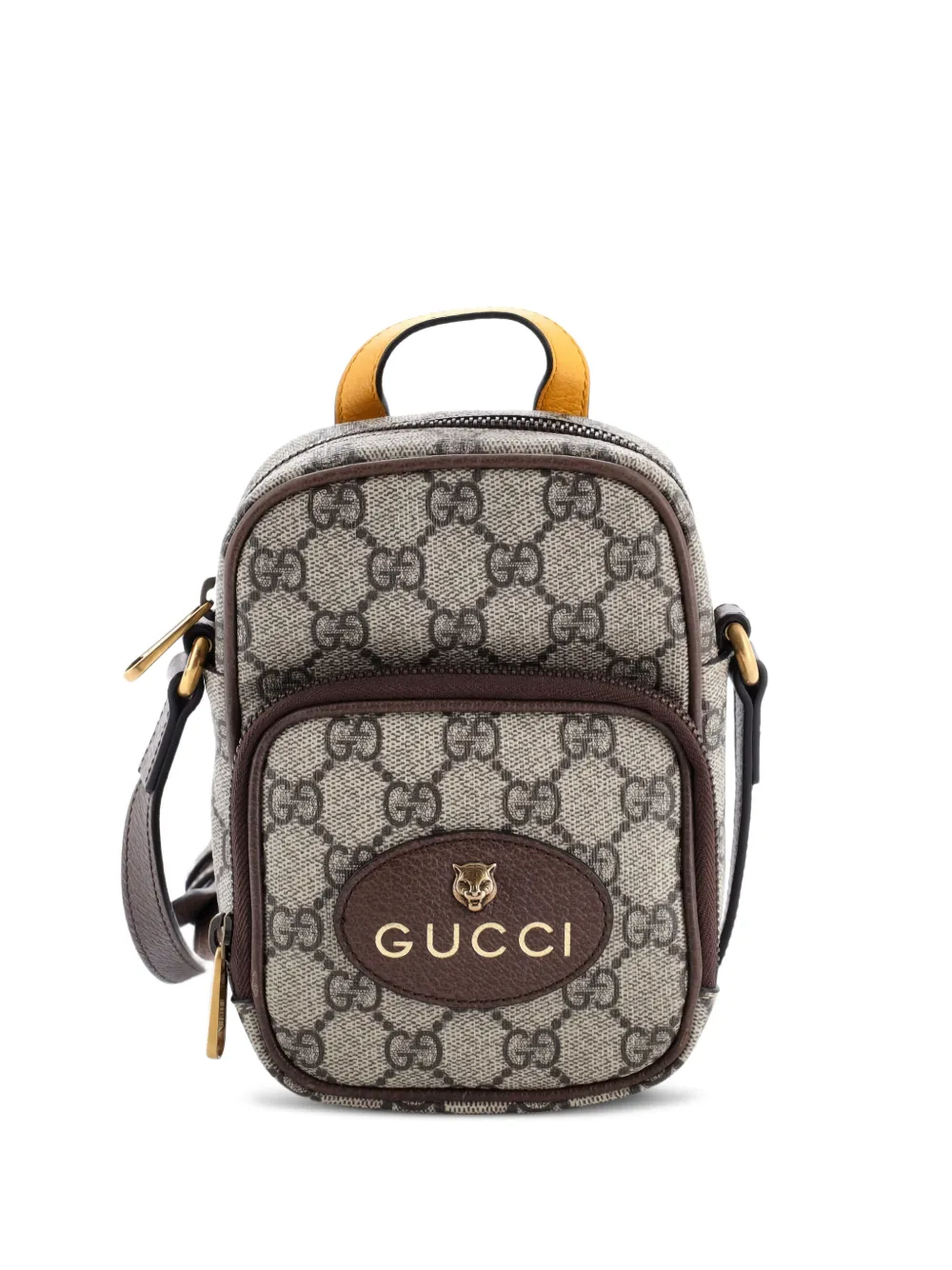 Gucci Pre-Owned Neo Vintage Top Handle GG Coated Canvas Mini crossbody bag - Marrone