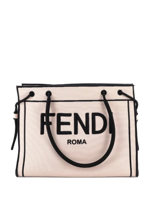Fendi Pre-Owned ローマ ショッパー キャンバス スモール トートバッグ