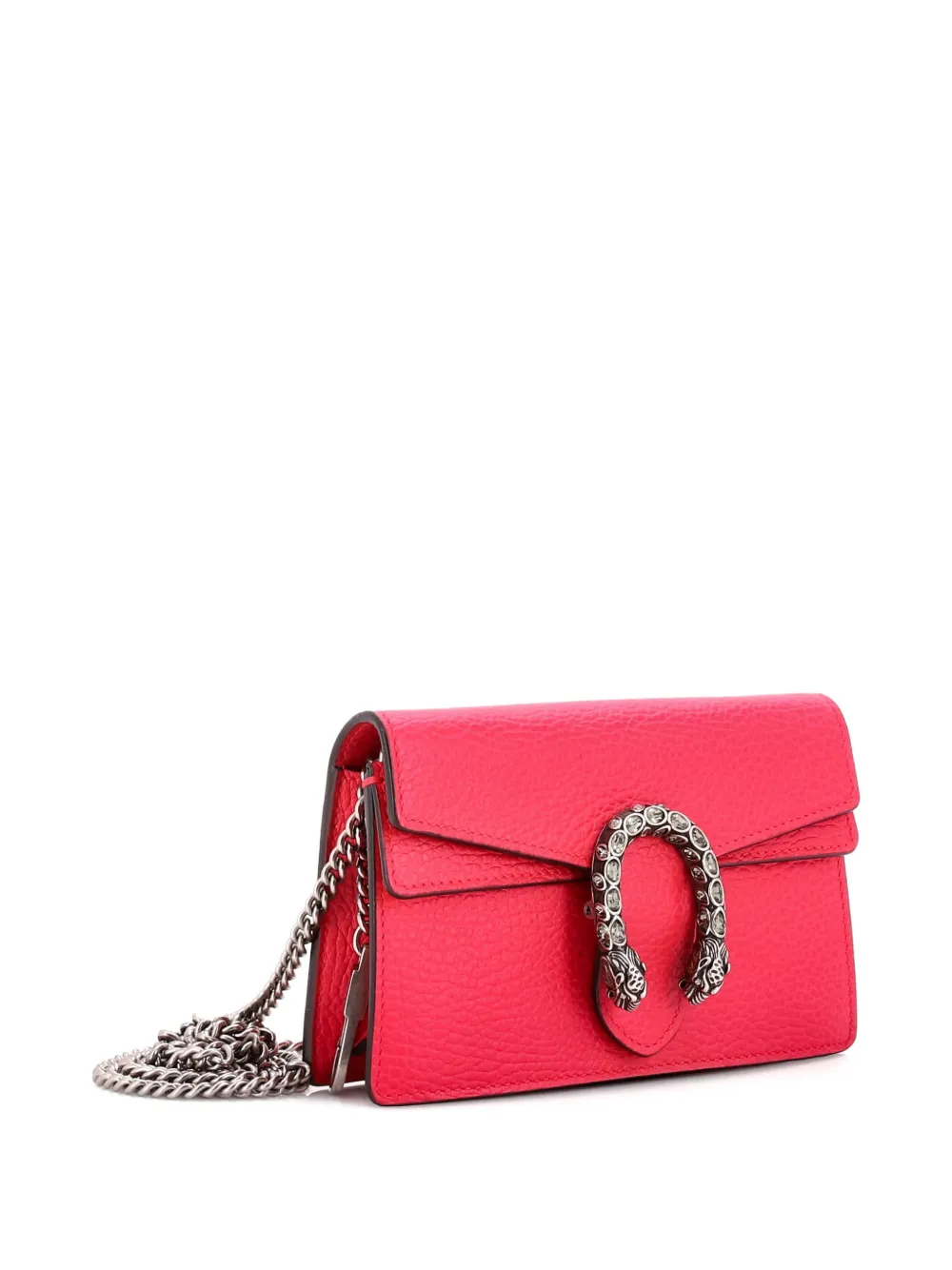 Pre-owned Gucci Dionysus Bag Leather Super Mini Clutch Bag In Pink