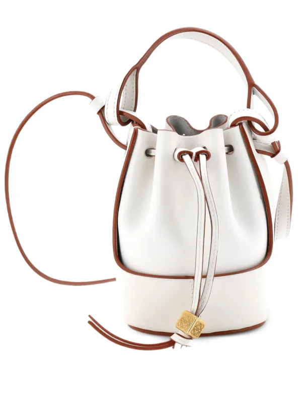 Loewe Pre-Owned Balloon Bucket Bag Leather Nano Crossbody Bag