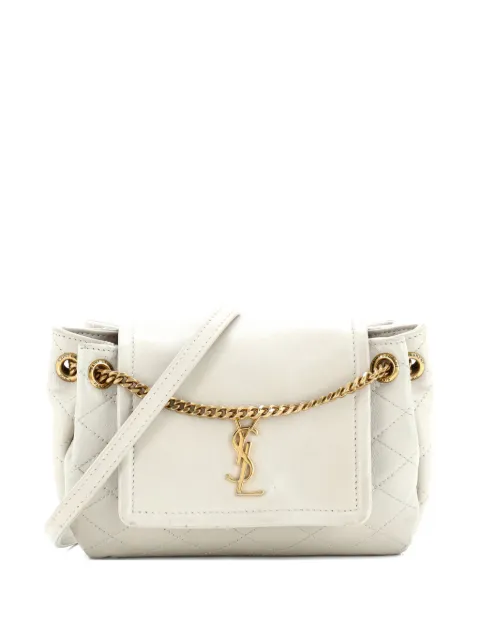 Saint Laurent Pre-Owned Nolita Satchel Quilted Leather Mini crossbody bag