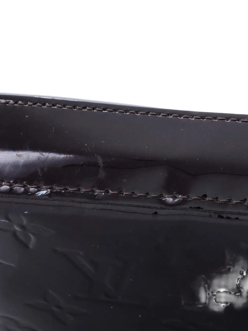 Pre-owned Louis Vuitton Felicie Pochette Monogram Vernis Crossbody Bag In Red