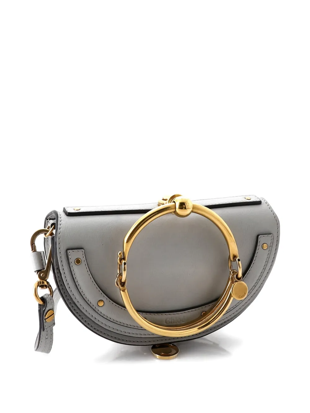 CHLOÉ Pre-owned Nile Leather Mini Crossbody Bag In Blue