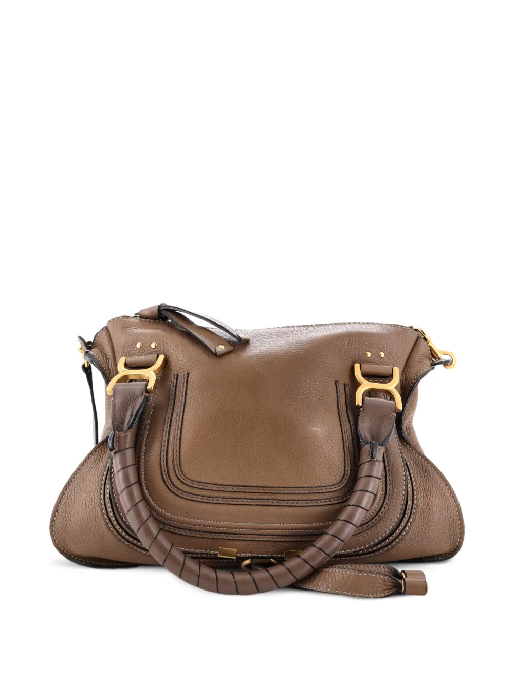 Chloé Pre-Owned Marcie Leather Small satchel - Marrone