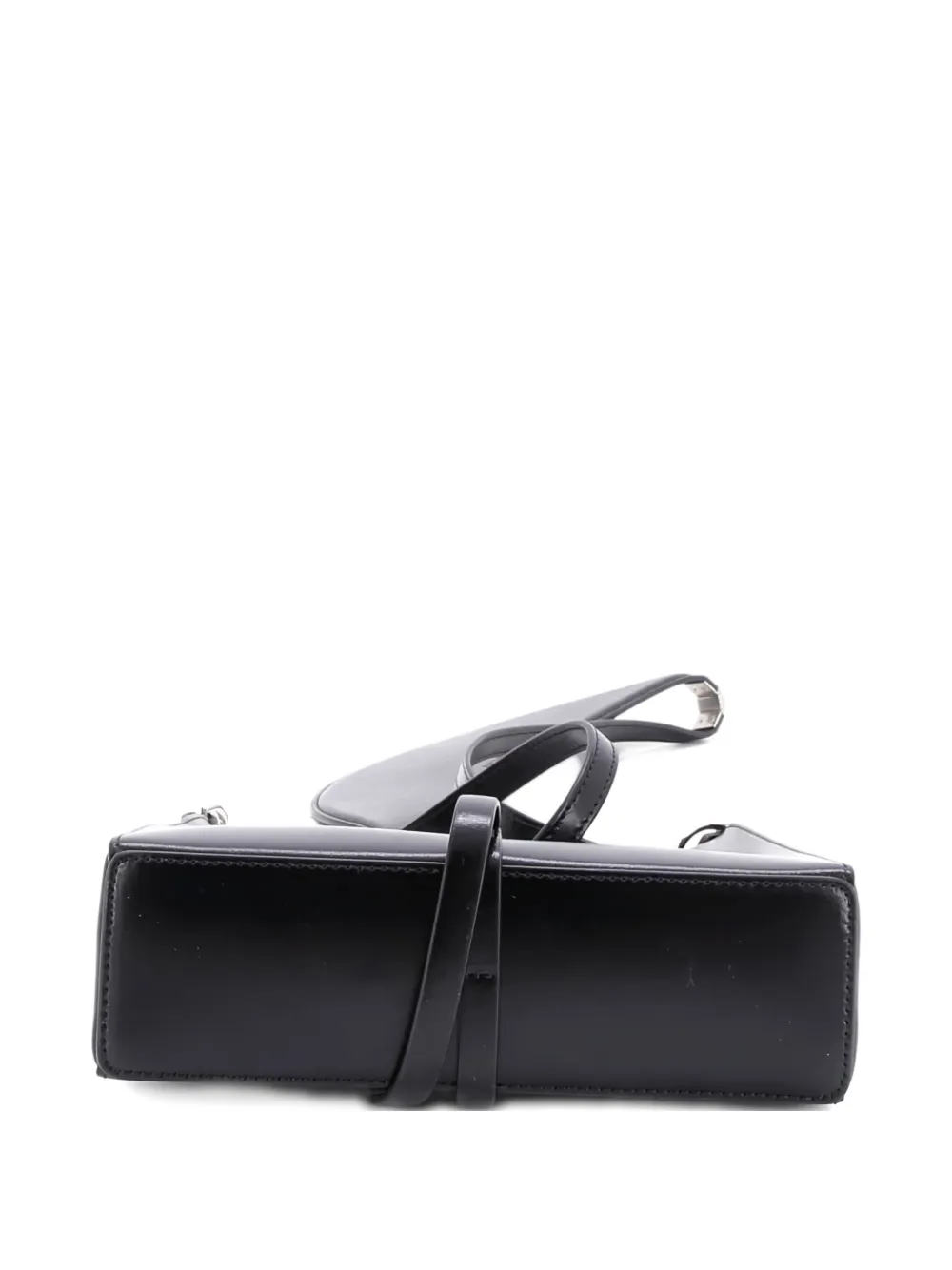 Pre-owned Givenchy Cut Out Bag Leather Mini Crossbody Bag In Black