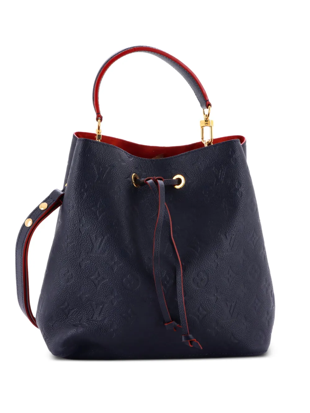 Louis Vuitton Pre-Owned NeoNoe Handbag Monogram Empreinte Leather MM bucket bag - Blu