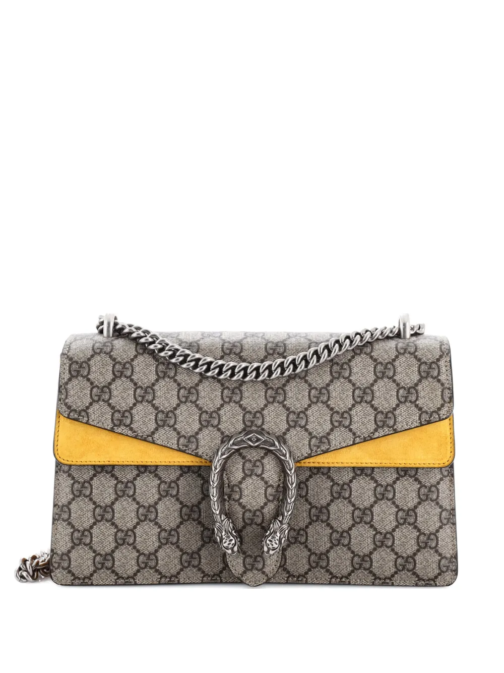 Gucci Pre-Owned Dionysus Bag GG Coated Canvas and Leather Small shoulder bag - Marrone