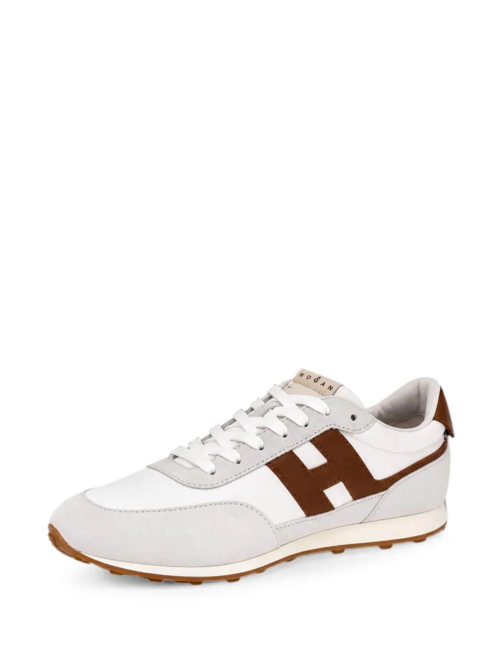 Hogan Athletic logo-patch panelled sneakers Wit