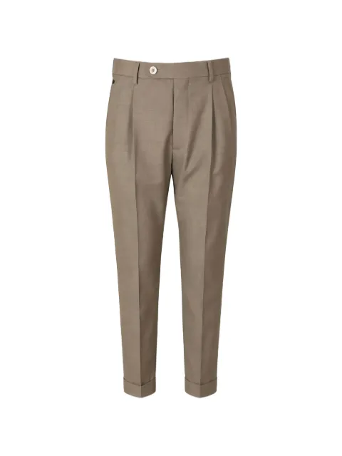 Gta pleated turn-up trousers