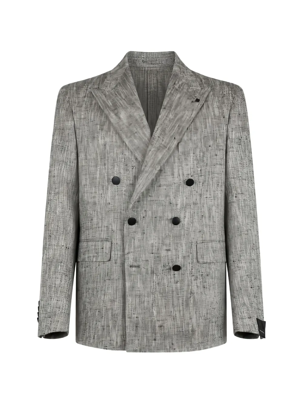 Tagliatore double-breasted peak-lapel blazer - Grau