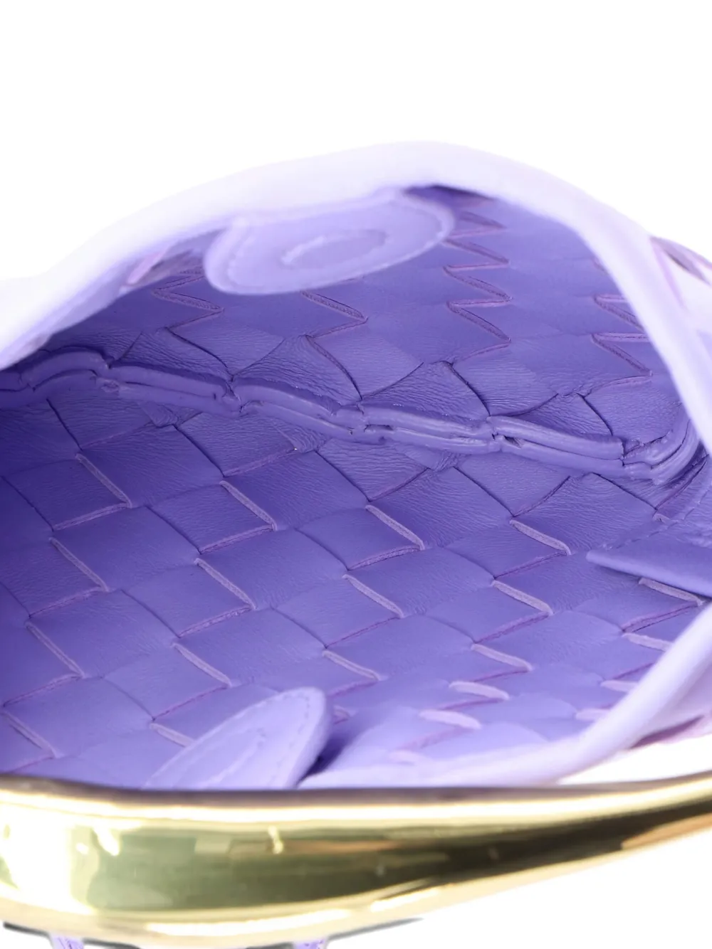 BOTTEGA VENETA Pre-owned Sardine Top Handle Bag Intrecciato Nappa Mini Satchel In Purple