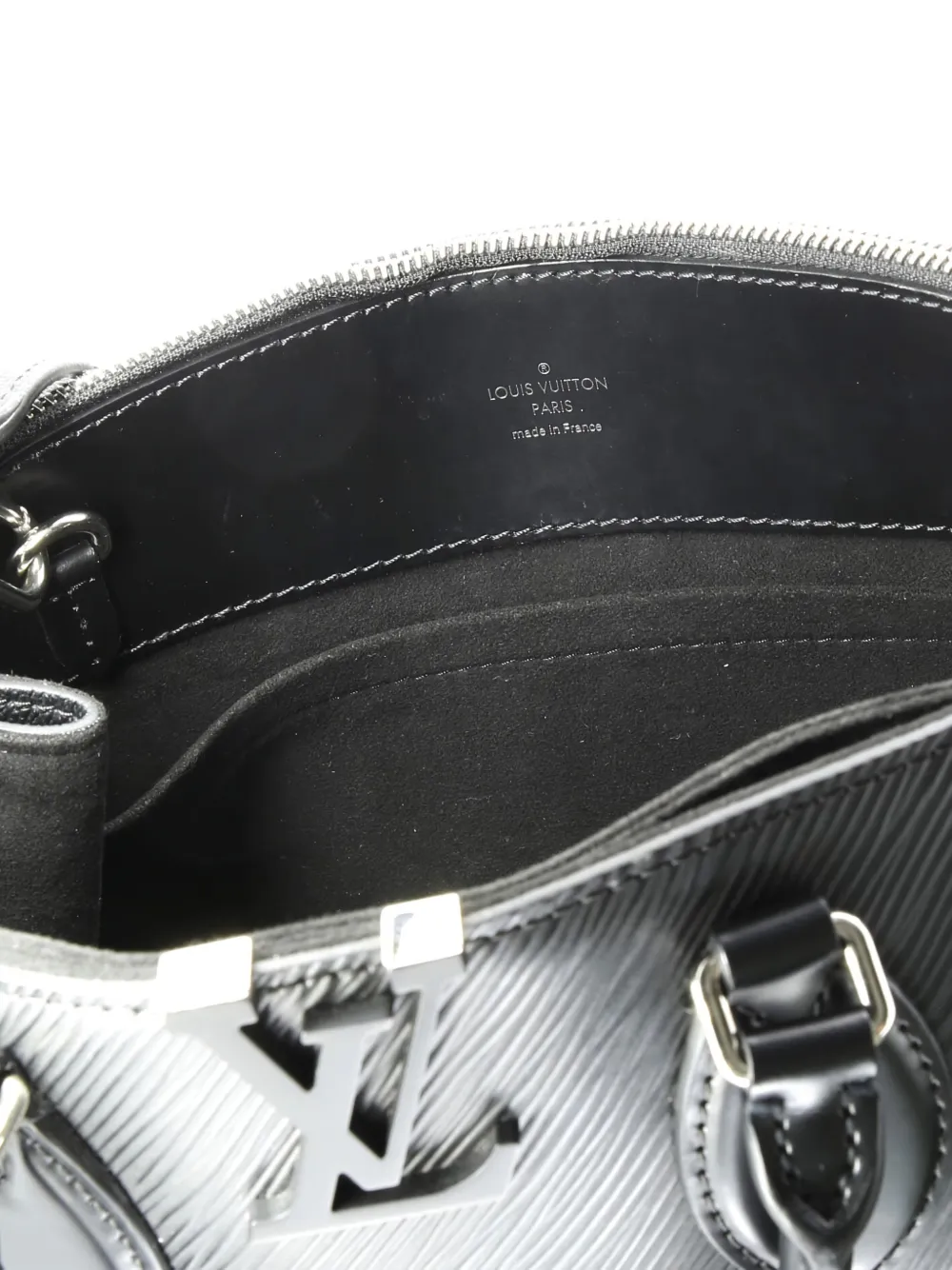 Pre-owned Louis Vuitton Grenelle Tote Epi Leather Pm Shoulder Bag In Black