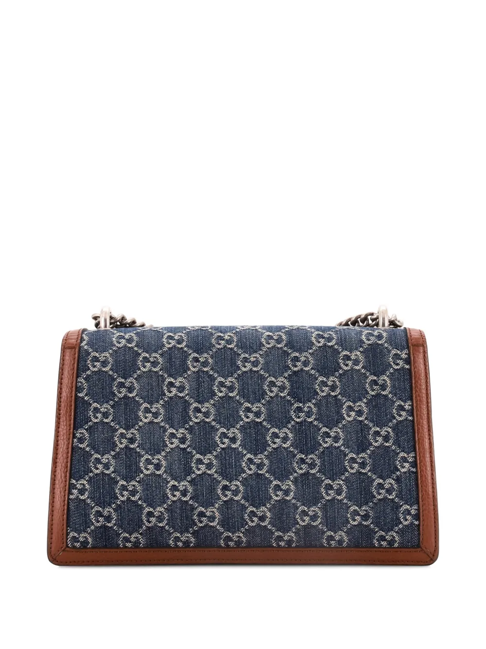 Pre-owned Gucci Dionysus Bag Gg Denim Small Shoulder Bag In Blue