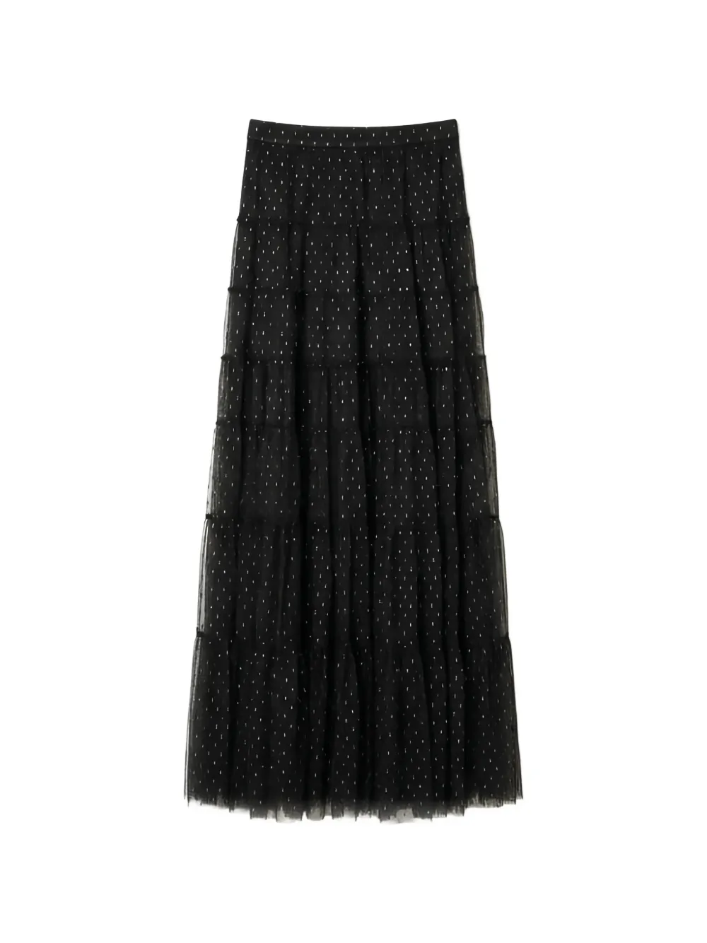 TWINSET embellished A-line midi skirt - Nero