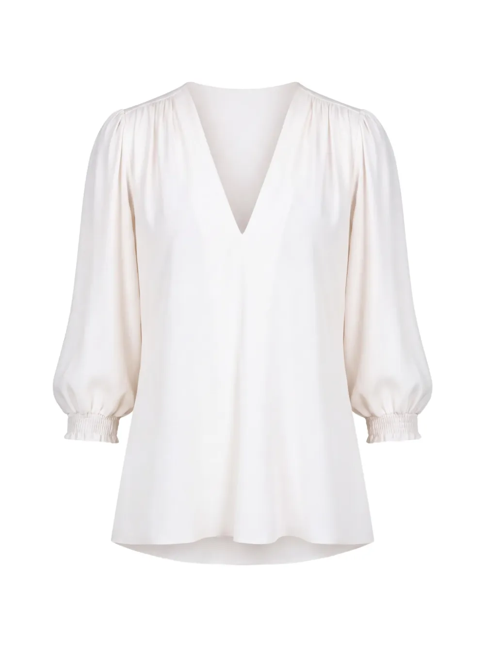 Seventy gathered V-neck blouse - Toni neutri
