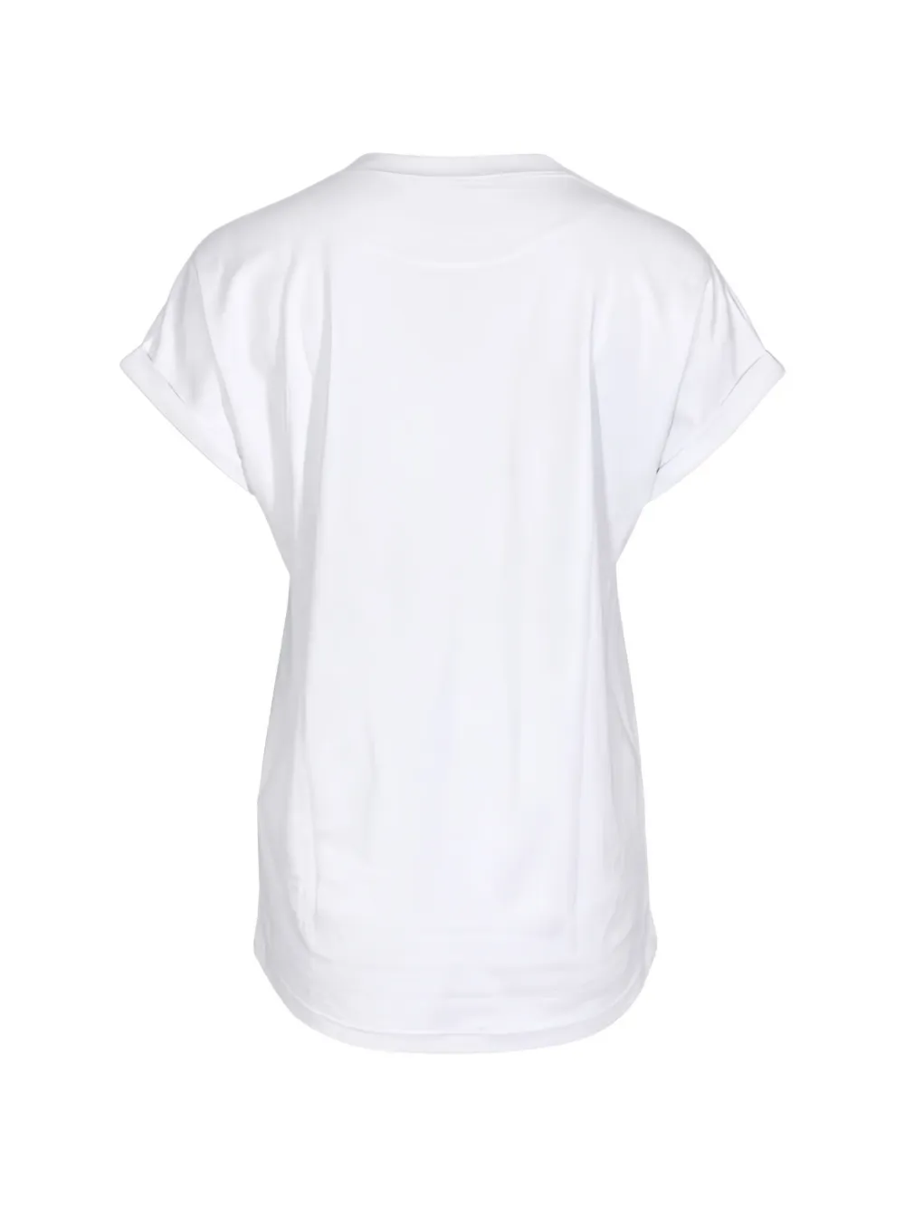 Eleventy T-shirt met opgerolde cuffs Wit