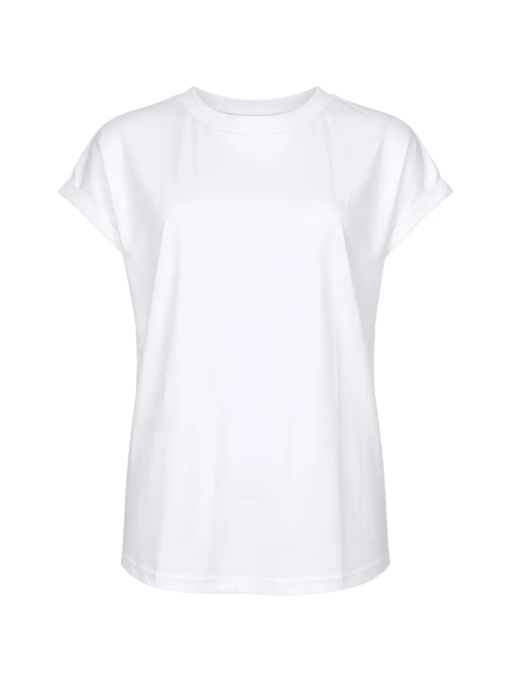 Eleventy turn-up cuff T-shirt - Bianco