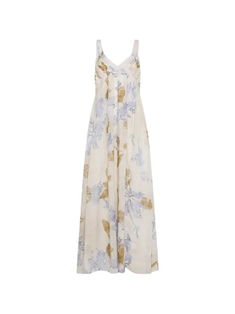 Seventy floral-print V-neck maxi dress