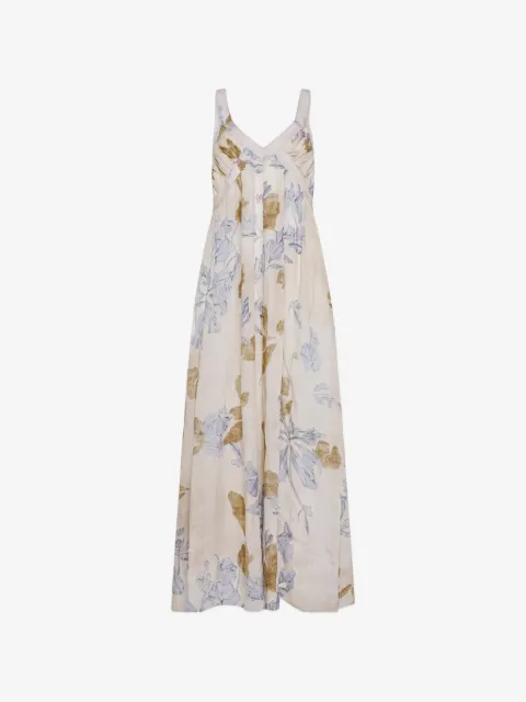 Seventy floral-print V-neck maxi dress