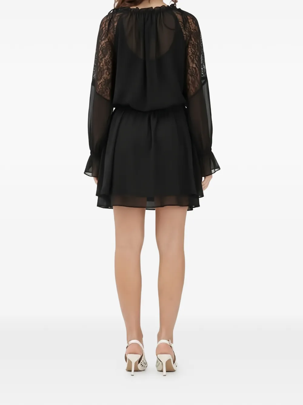 PINKO Mini-jurk met ruches Zwart