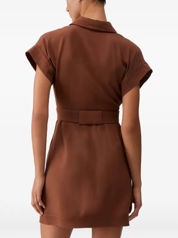 liu jo brown dress Long shirt dress colour brown