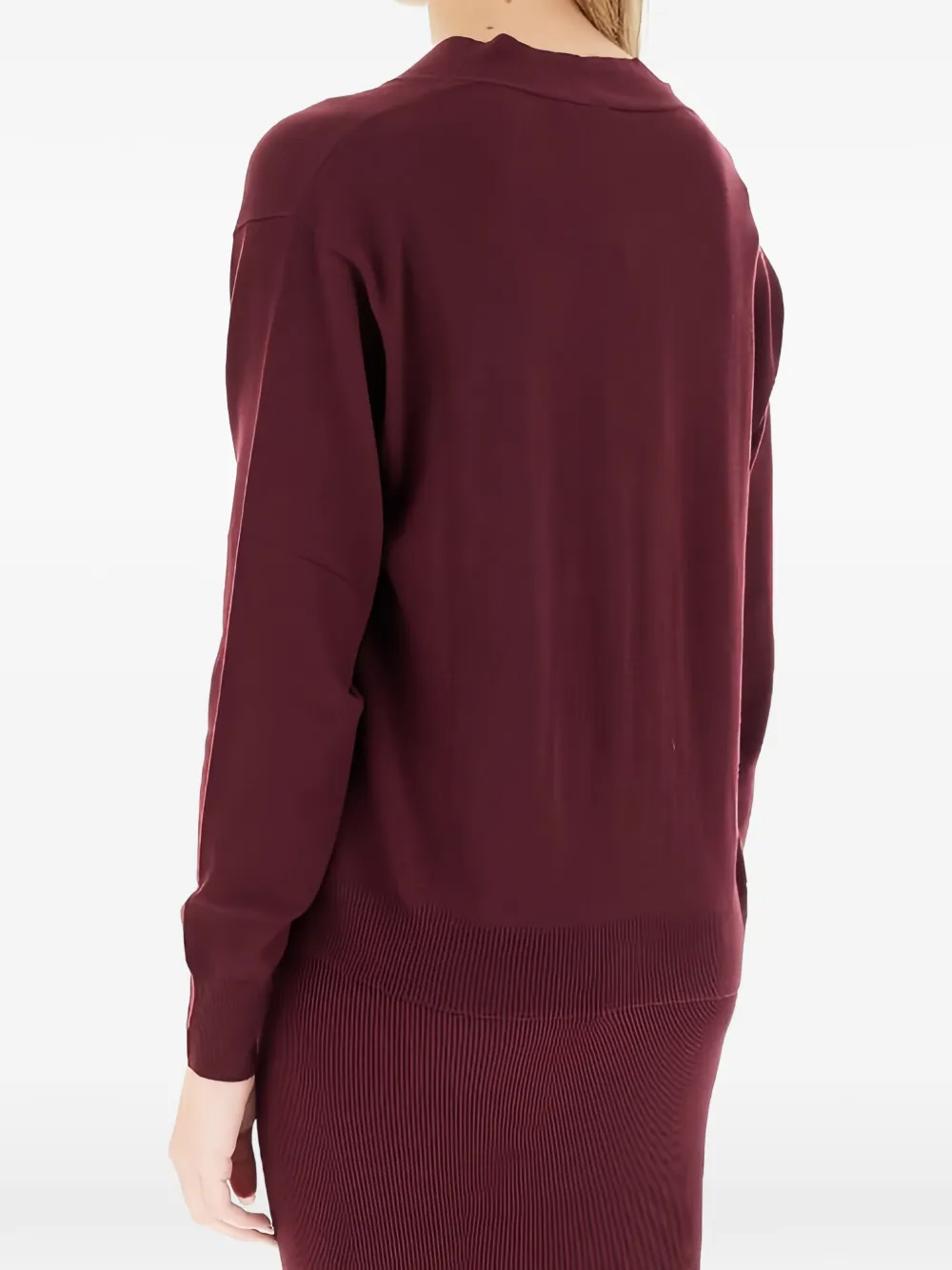 Weekend Max Mara Pocket Button Cardigan - Red 