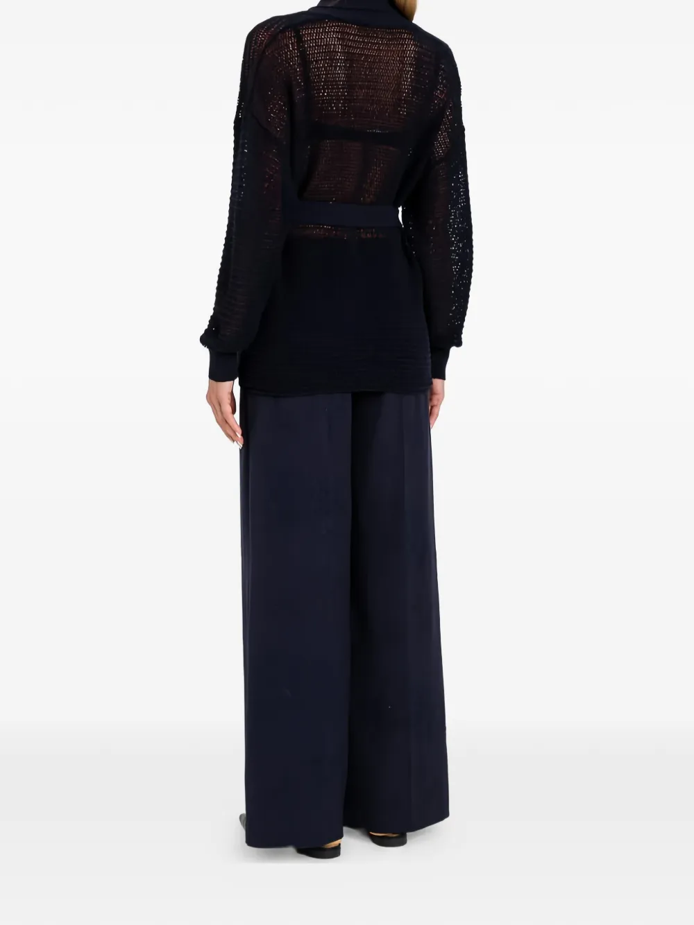  Twinset Belted Cardigan - Blue 