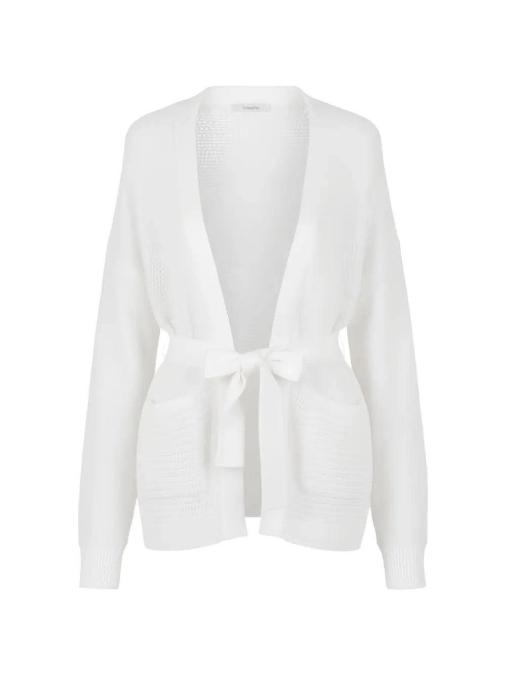 TWINSET tie-waist cardigan - Bianco