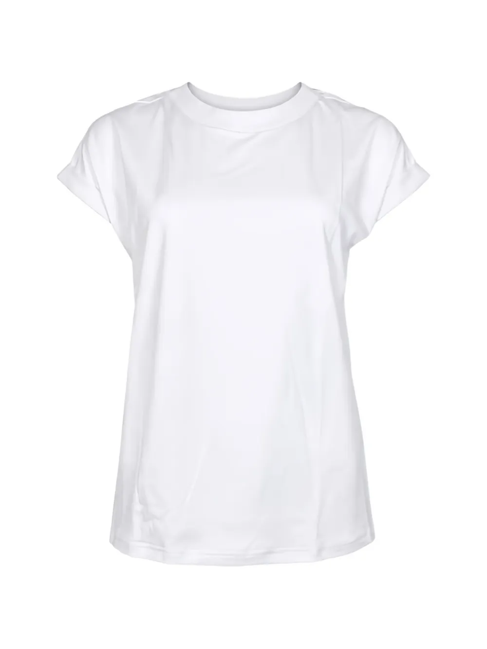 Eleventy rolled-sleeve crew-neck T-shirt - Bianco