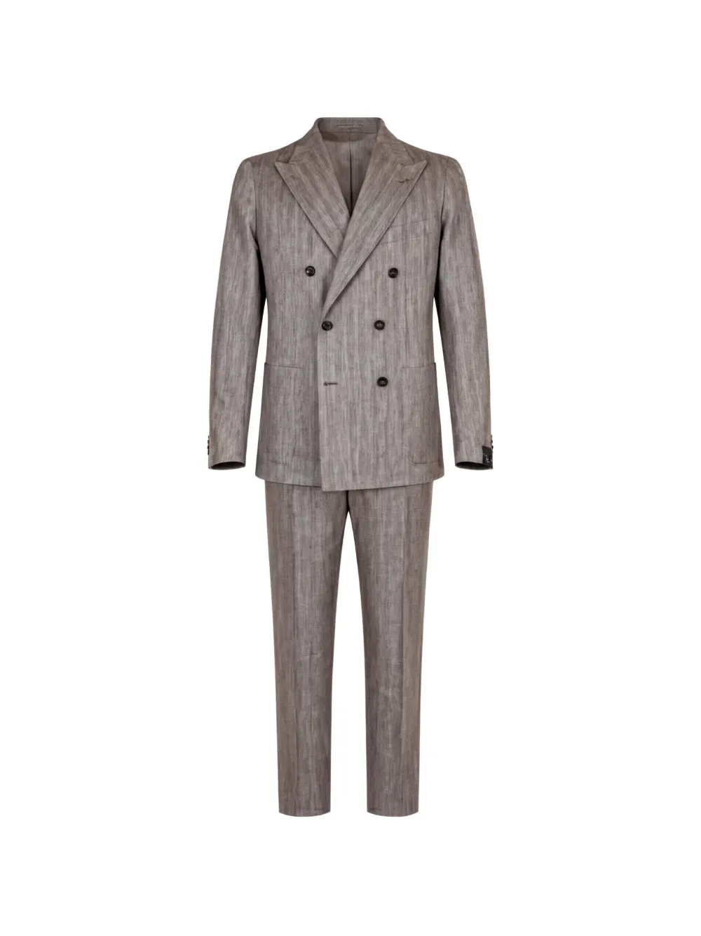 Tagliatore double-breasted pinstripe suit - Grigio
