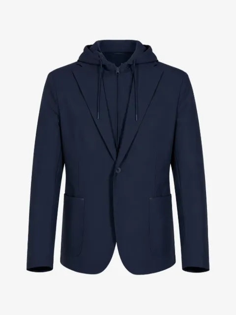 Manuel Ritz hooded single-breasted jacket