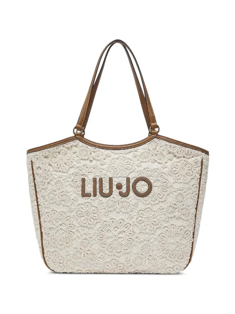 LIU JO lace detail tote bag